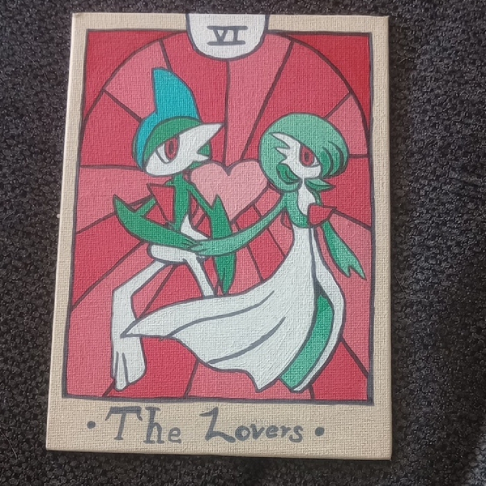The Lovers Pokemon Theme Tarot Art Print